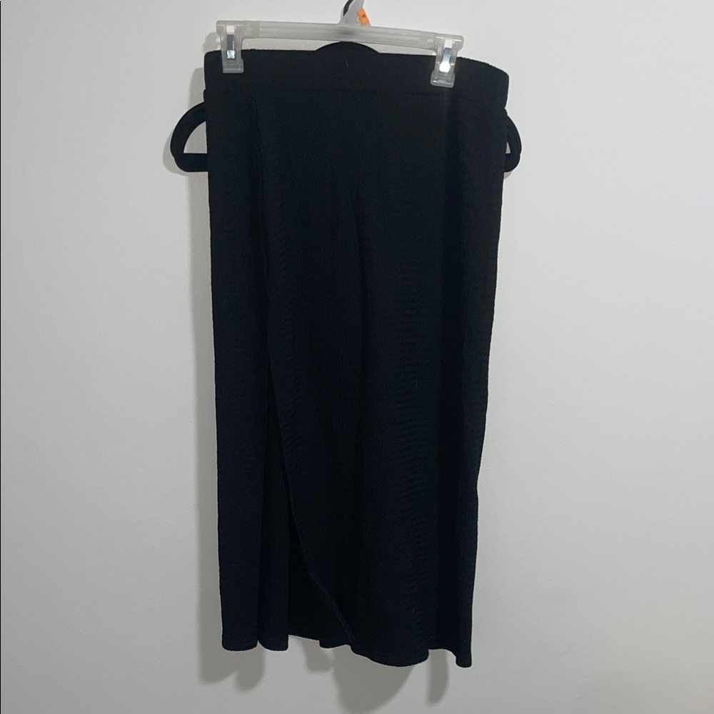 Black Women's Skirt with Slit